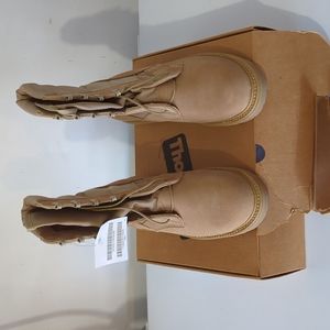 Thorogood Vibram military style Desert Tan steel toe boots